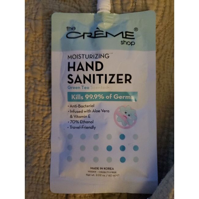 The Creme Shop Green Tea scented Hand Sanitizer Pack of 2 60ml Packs New