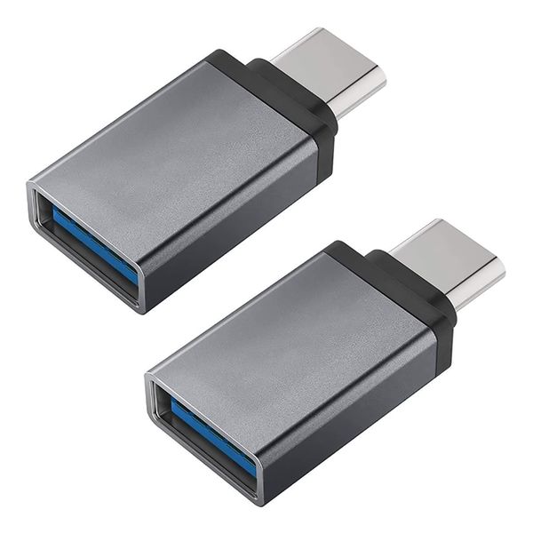 USB Type C & USB Converter Adapter USB-C to OTG Compatible with All Type C Models Data Transfer Durable USB Convert Adapter for Type C Devices Year Sale (2 Pack)