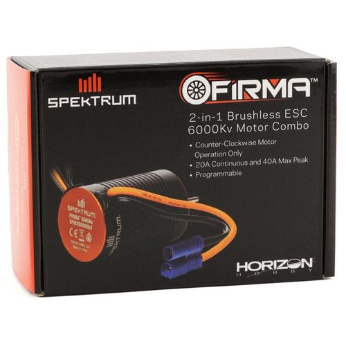Spektrum Firma RC Car Truck Brushless Motor/ ESC 2-in-1 Combo 6000Kv SPMXSEM0501