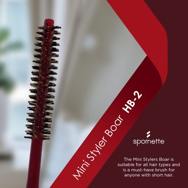 Spornette 1 inch Mini Rounder Hair Brush Mr 2