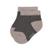 LÄSSIG Children's trainer socks, set of 3, anthracite/taupe, size 23-26
