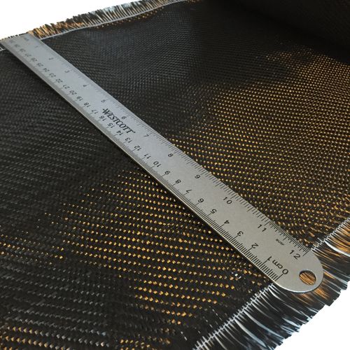 10 FT x 12" - Carbon Fiber FABRIC-2x2 Twill WEAVE-12K/400g