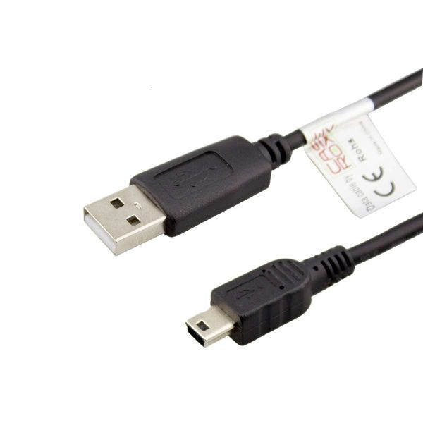caseroxx USB Data Cable for Garmin DriveSmart 65 & Digital Traffic, USB Cable as Charging Cable or Data Transfer in Black
