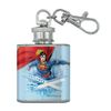 Superman Solitude Stainless Steel 1oz Mini Flask Key Chain