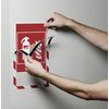 Durable Durafram Security Magnetic Frame | A4 Format In Red/White | Pack of 5 Frames | Document Frame for Internal Safety Signage