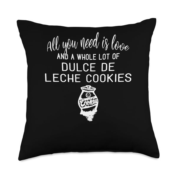 I Love Dulce de Leche Cookies Gift for Cookie Lovers! Throw Pillow