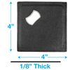 Eurow Dual Function Coasters with Built-in Bottle Opener, Stainless Steel & P...
