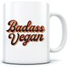 HotScamp Bad Ass Vegan - Mug for Tea Coffee - One Size White