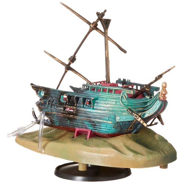 Penn-Plax Aerating Action Ornament, Rocking Shipwreck