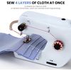 Portable Mini Electric Sewing Machine, Double Threading, Suitable for Curtains and Fabric, Beginner-Friendly,Hand Sewing Machine with Double Threading