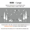 Dizzy Duck Christmas Window Decal | Nordic Scandi Stag Winter Forest | Reusable