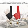 Non-Stripping Test Clips with Needle, PVC Cupronickel, 25mm Opening, Electrical Clamps