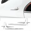 Extended Edition Auto-Seitenemblem-Aufkleber, Chrom-Metall, 3D-Design, Silber