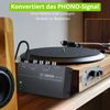 LiNKFOR Preamplifier phono preamplifier for turntable audiophile highly compact phono with level controls input and output interfaces