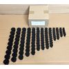 Cole Parmer Black Rubber Stoppers, Assorted Sizes 00-8, 107 Pack New