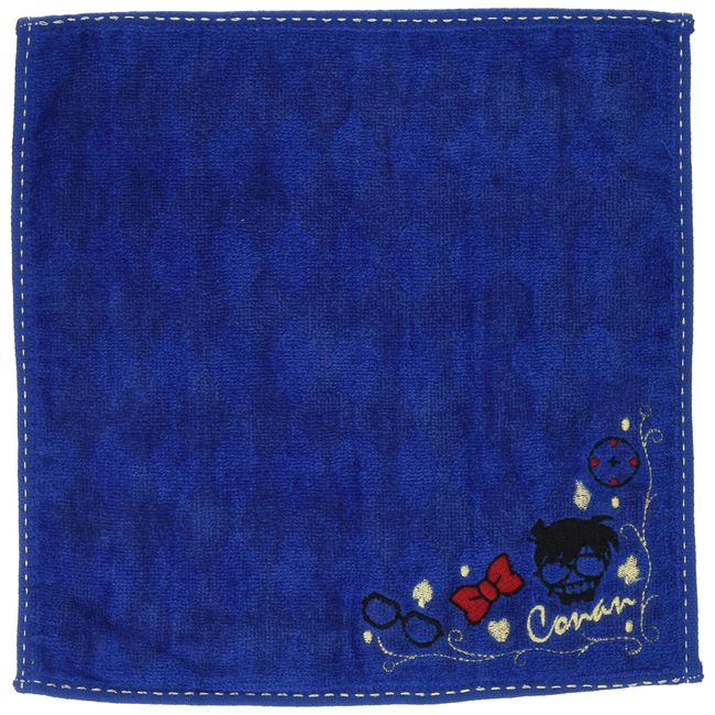 Marushin 4855004700 Mini Towel, Detective Conan, 9.8 x 9.8 inches (25 x 25 cm), Shiny Conan, Edogawa Conan, 100% Cotton