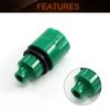 MroMax 2Pcs Green Plastic Quick Connect Hose Connector, 4/7mm, Garden Irrigation System