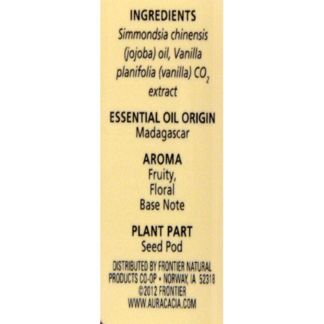 Pure Essential Oil, Vanilla, 0.5 fl oz (15 ml), Aura Cacia