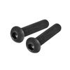 uxcell M8x40mm Hex Socket Button Head Bolts Alloy Steel Fastener Hardware Full Thread Lock Set Hex Socket Half Round 10pcs