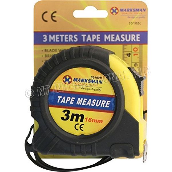 MARKSMAN 3 METERS TAPE MEASURE 16 MM