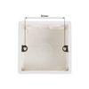 uxcell Wall Switch Box Electrical Outlet Flush Mount 86 Type Single Gang White 2pcs