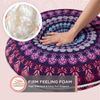 Codi 32 Inch Round Floor Pillow, Large Meditation Pouf Cushion , Memory Foam ...