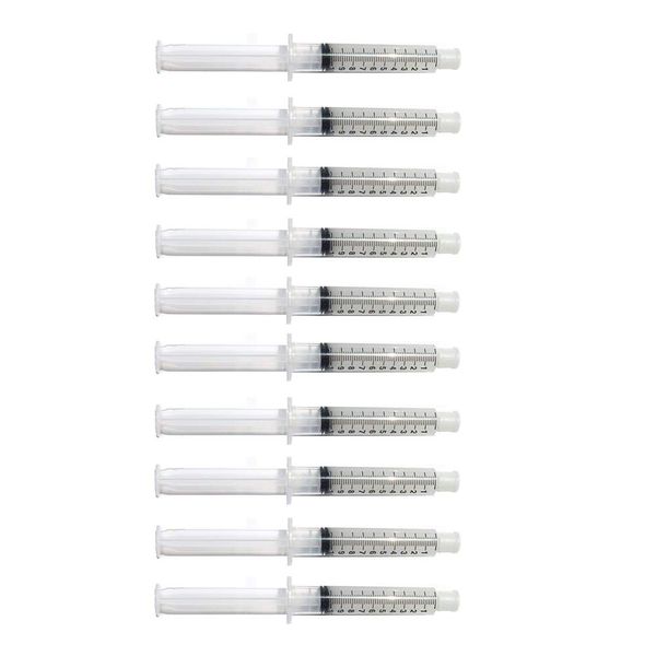 Teeth Whitening Gel Syringe Dispensers 22% Carbamide Peroxide, Tooth Bleaching Gel Multiple Quantities Available (10 ml, 10)