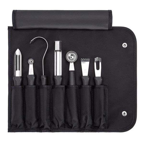 7 pc. garnishing Tools w/Bag