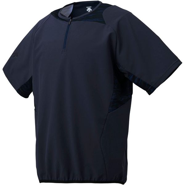 Descente DBX-3607B Men's Baseball Practice Wear Hybrid Shirt, D Navy