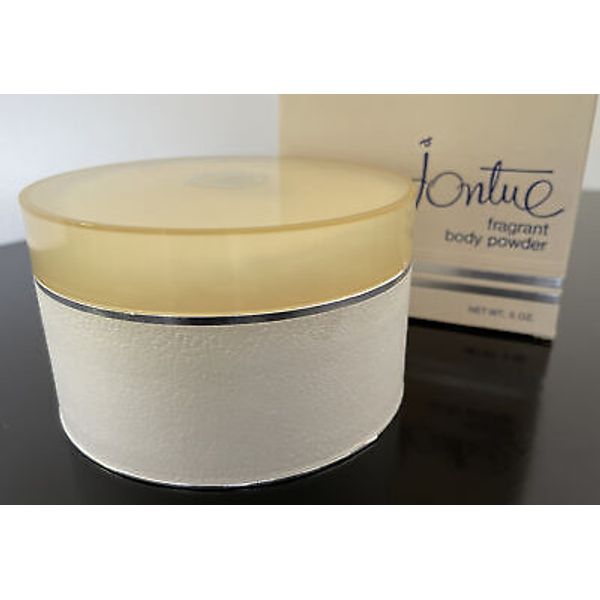 Revlon Jontue Fragrant Body Powder 5 oz. New With Box Puff NOS NIB