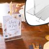 HMF 46925 Acrylic Menu Holder upright | DIN A4 Landscape Format | Transparent