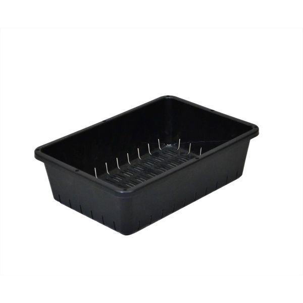 Appleware Tray, Seedling Container, 6 Type, Black, Soil Capacity, 0.7 gal (2.2 L) Depth 10.4 x Width 7.2 inches (26.5 x 18.3 x 7.7 cm), Sprouts, Seed Seeds, Succulent Plants, Management, Fits