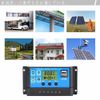 YUWENW PWM Solar Panel Controller, Solar Charge Controller, Battery Controller, Large LCD Display, Dual USB Port, Intelligent Time, Multi-Function Adjustable, Overload, Overcharge, Prevention