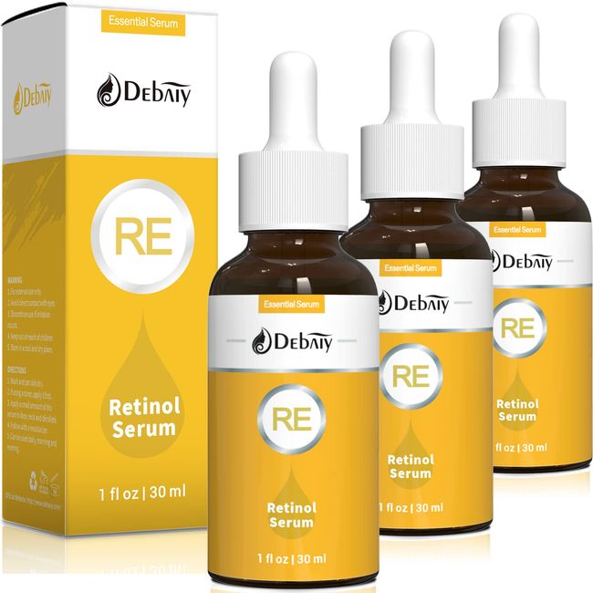 3 Pack Retinol Serum for Face Anti Aging Serum Refreshing Moisturize for Skin (1Fl.Oz/30ml)