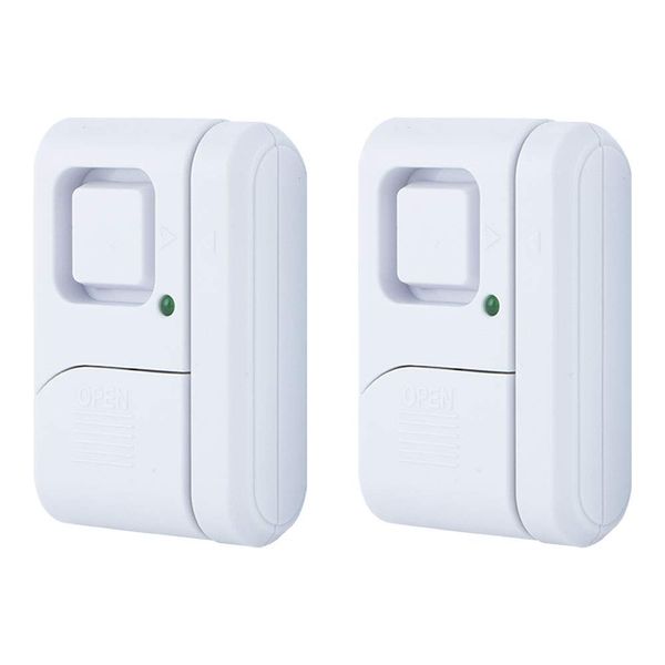 GE Personal Security Window and Door Alarm, 2 Pack, DIY Protection, Burglar Alert, Wireless Chime/Alarm, Easy Installation, Ideal for Home, Garage, Apartment and More, 45115