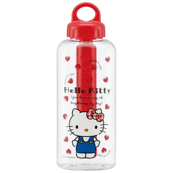 Skater PDI5 Hello Kitty Sanrio Water Bottle with Cooling Stick, 20.9 fl oz (580 ml), Plastic