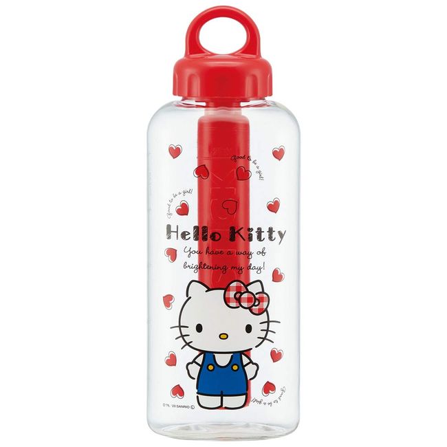 Skater PDI5 Hello Kitty Sanrio Water Bottle with Cooling Stick, 20.9 fl oz (580 ml), Plastic