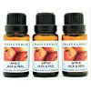 Crazy Candles Apple Jack & Peel 3 Bottles 1/2 Fl Oz Each (15ml) Premium Grade Scented Fragrance Oil (Fresh Apple, Cinnamon, Cove and Orange)
