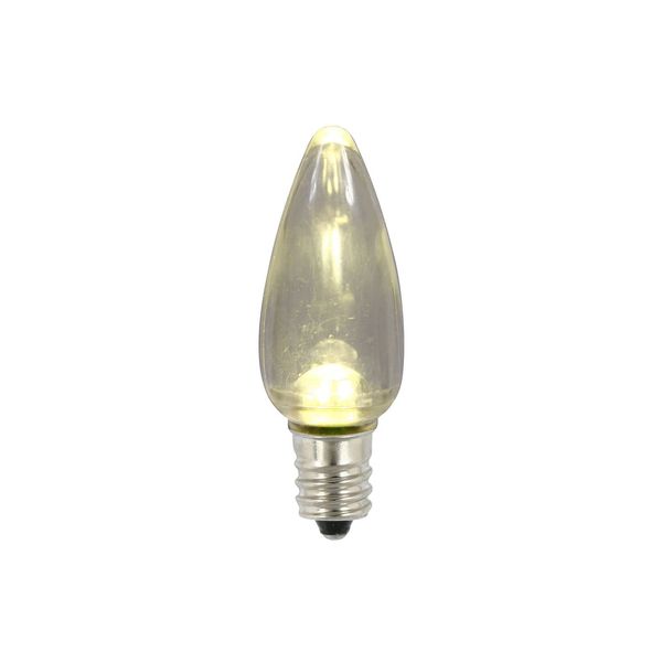 Vickerman C9 Twinkle Transparent Plastic LED Warm White Dimmable Bulb, 25 per Bag