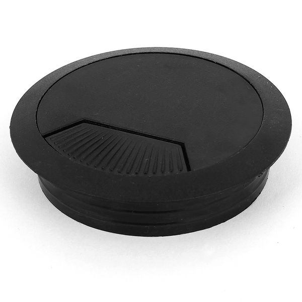 Uxcell Wire Hole Cap Round Round Computer Desk Grommets Office Home 60 mm Plastic