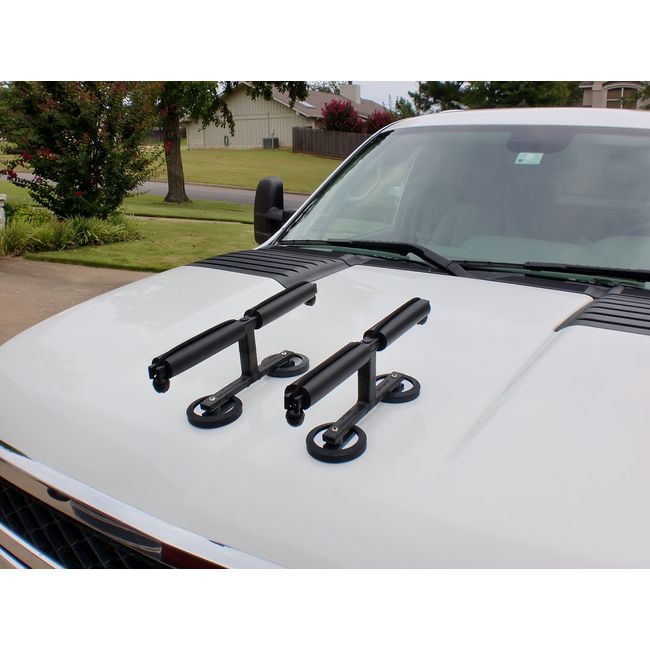 Tight Line Enterprises Magnetic Fishing Rod Racks for Vehicle (Truck or SUV) with Ferrous Metal Hood and Roof