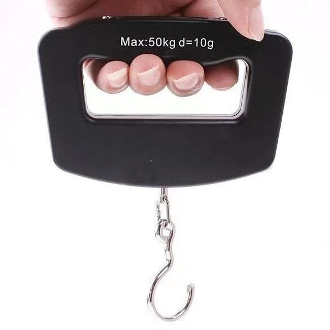 50KG Portable Electronic Luggage Scale LCD Display Travel Digital