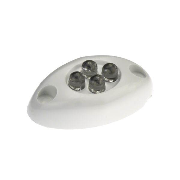 Innovative Lighting 4-White LED Screw Mount Courtesy Light with White Case, 004-5100-7