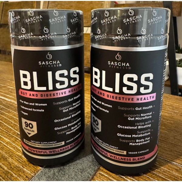 BLISS Sascha Fitness Gut and Digestive Health Bloating Metabolism Vegan NEW