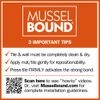 MusselBound® Adhesive Tile Mat - MINI ROLL - (3.75 sq ft per roll), Easy Installation for Small Spaces