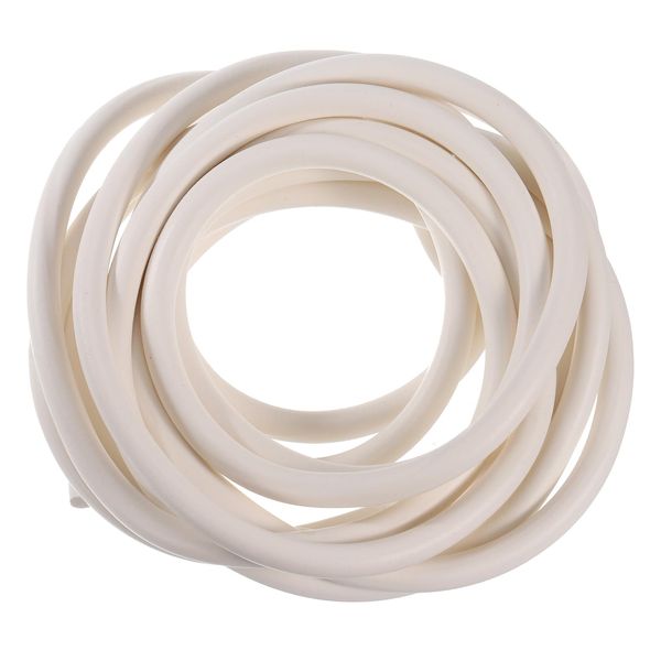 sourcing map Silicone Foam Seal Strip, 10mm(0.39") Dia 2.5 Meters(8.21 Ft) Long Sponge Rubber Weather Seal Strip Round Rubber Cord Solid for DIY Gasket, Warehouse, Pads, Foam Tubing, Crafts