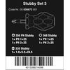 Wera 05008872001 | Screwdriver Set, 3 Stubby, 5-Piece Set