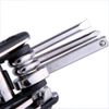 Bicycle tools 16 in 1 Portable black For emergency maintenance repairs