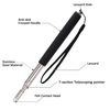 Telescoping Pointer Telescopic Teachers Pointer Retractable Pointer Stick Extendable Classroom Whiteboard Presenter with Lanyard and Felt Head for Presentations 2 Pieces (Black and Red)
