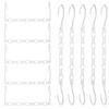 Rainberg 6pcs Space Saving Hangers, Triangular Magic Hangers, White